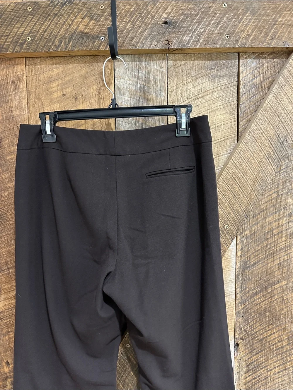 The Limited Stretch mid-rise tailored career trousers dark brown size 8 Long G56